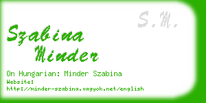 szabina minder business card